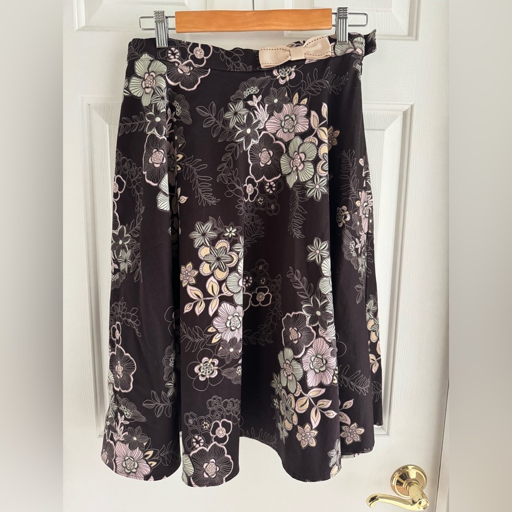 Lily Chocolate,Pink Skirt W/Bow  on Waist